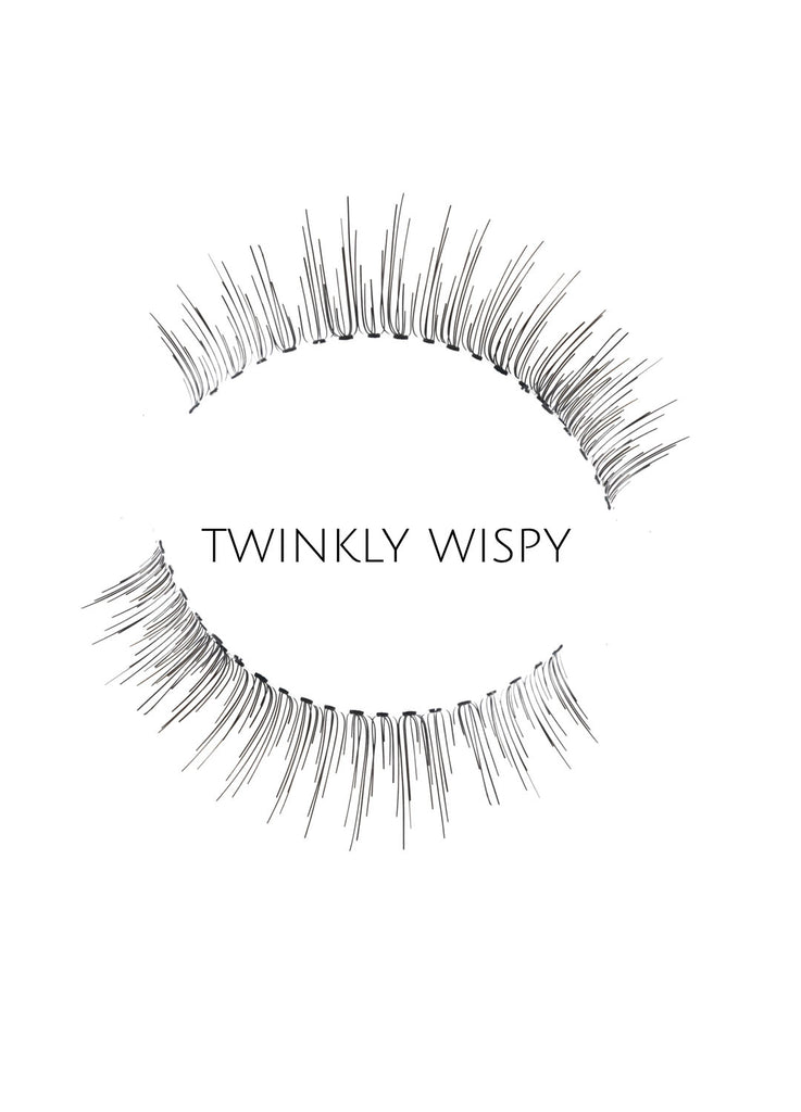 Wispy Twinkly Human Hair Strip Lashes