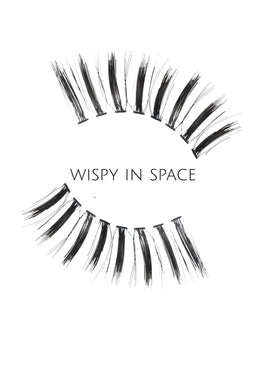 Wispy in space Human Hair Strip Lashes